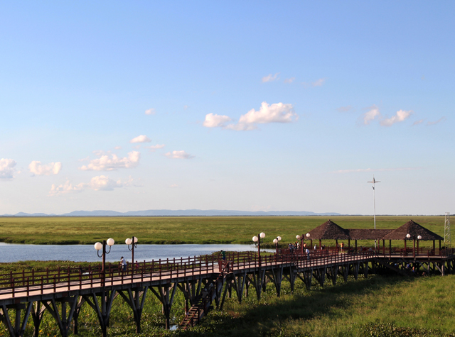 Pantanal visto da cidade fronteiriça de Puerto Suarez, na Bolívia