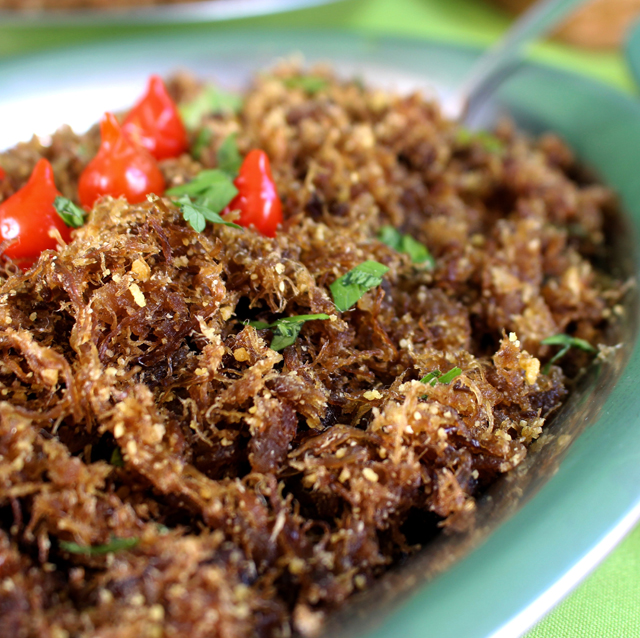 Deliciosa paçoca de carne seca socada no pilão: comum nas mesas da região pantaneira