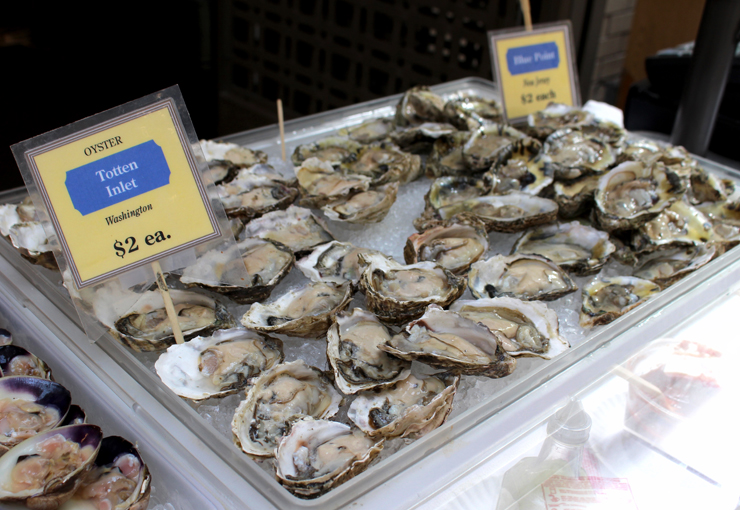 Hog Island Oyster Company: diversos tipos de ostras para comer ali ou levar pra casa