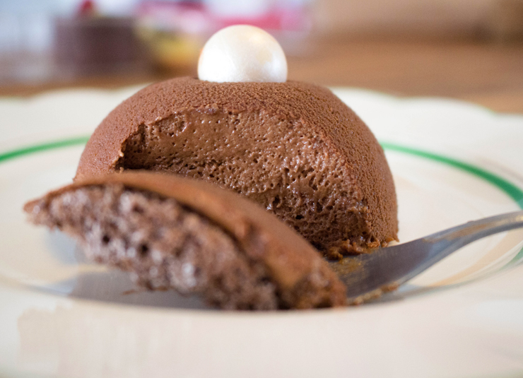 Zuccotto do Sweet Café: mais parecido com uma mousse de chocolate