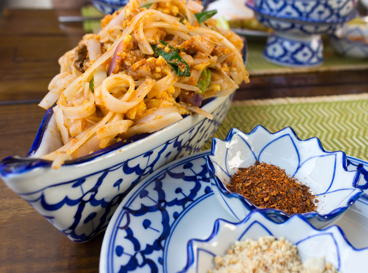 Pad Thai: clássicos dos clássicos tailandês na versão do Thai chef, com tofu