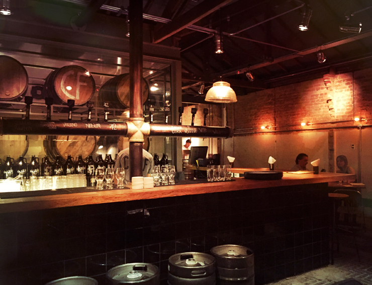 Ambiente do novo bar de cervejas Câmara Fria